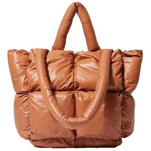 9946 Puffer Shoulder Bag Mini Down Satchel Hobo Bag Quilted Tote Bag Chic
